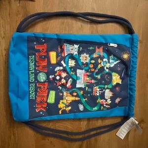 NWT Play in the Park Disneyland Resort drawstring backpack Disney 18x13 inches‎